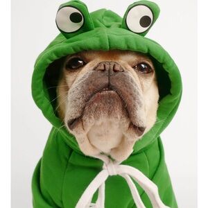 Green Frog Dog Hoodie size xl